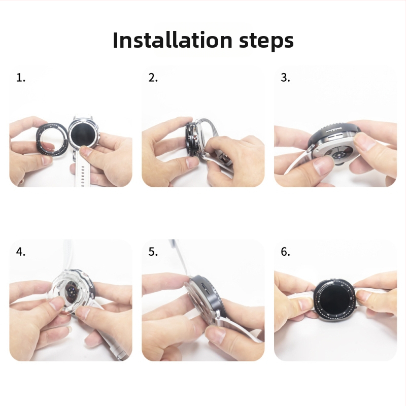 Kovový kryt pre Samsung Galaxy Watch8 Classic (2025) – Yichengtong; Kompatibilné s modelom Samsung Galaxy Watch8 Classic (2025); Hmotnosť: 22 g; Obsah balenia: kovový kryt w30j, zadný kryt w30p, čistiaca handrička pj7, spudger pj8