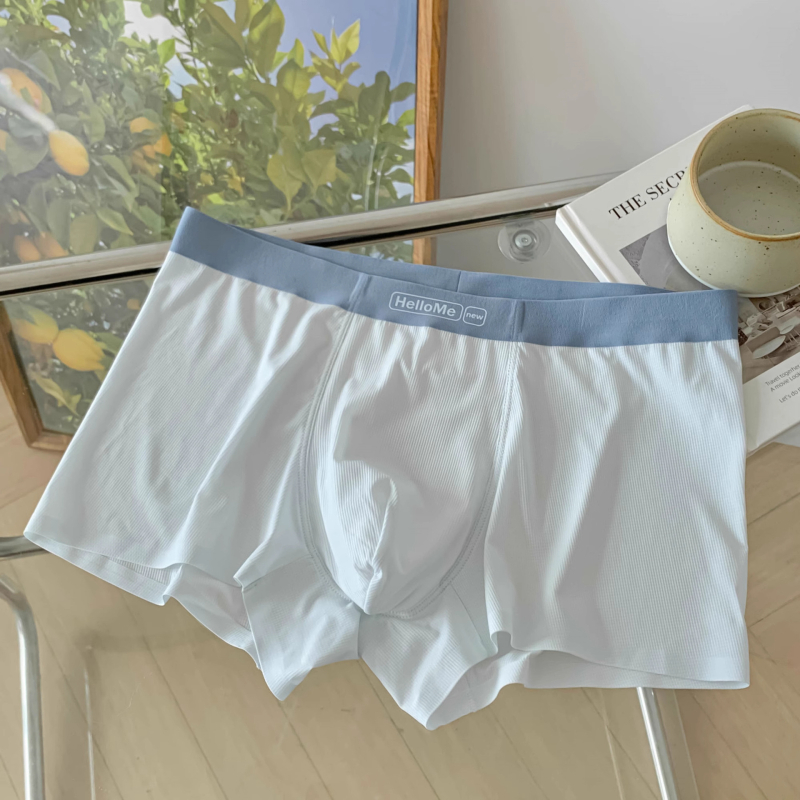 Muške bokserice od ice silk, lagane, prozračne, brzo suše, udoban slobodan kroj, velika veličina