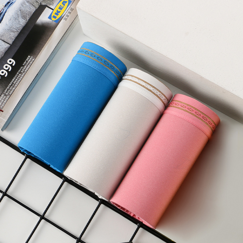 Muške gaćice od ice silk s čipkastim rubom, proziran dizajn, U-oblikovani kontur i prostran prednji džep, boxer briefs, prozračan, europska veličina