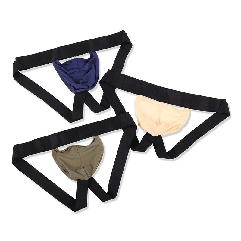 Muške thong gaćice, ultra tanke dizajn, prozračan Nylon/Spandex materijal, obična tkanina, srednji pojas, stil thong