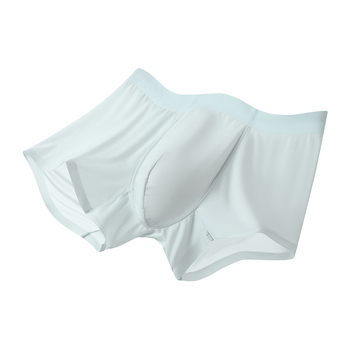 Muške bešavne boxerice od ice silk, srednji pojas, brzo sušeće, prozračne, oblikuju tijelo