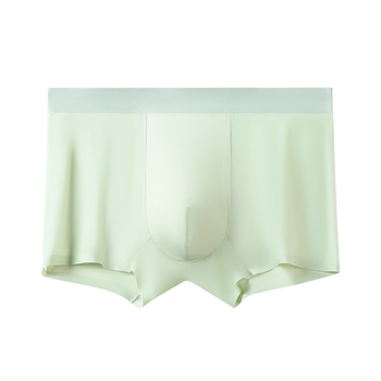 Muške bešavne boxerice od ice silk, srednji pojas, brzo sušeće, prozračne, oblikuju tijelo