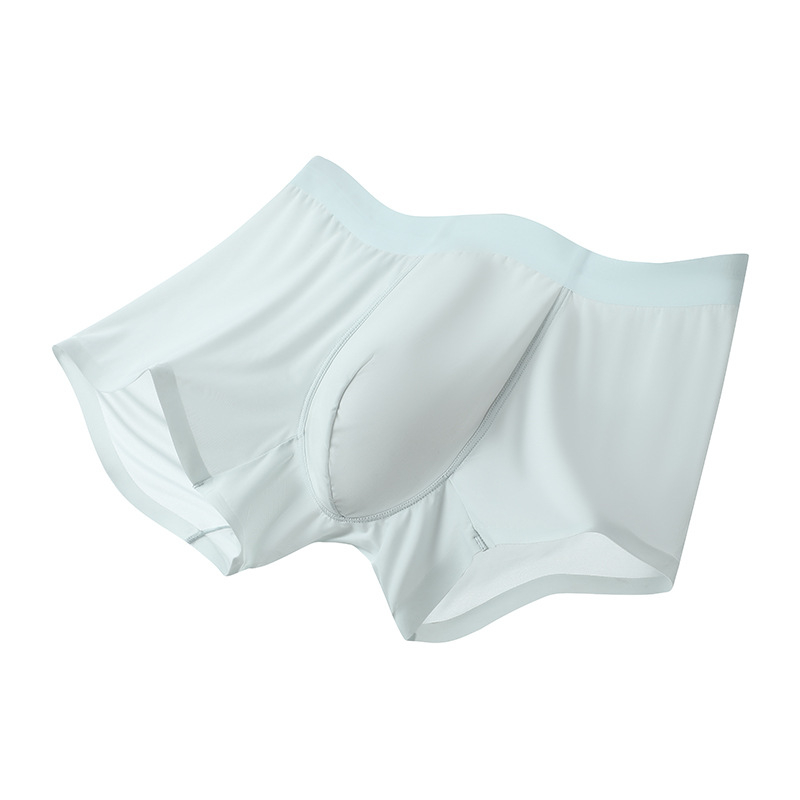 Muške bešavne boxerice od ice silk, srednji pojas, brzo sušeće, prozračne, oblikuju tijelo
