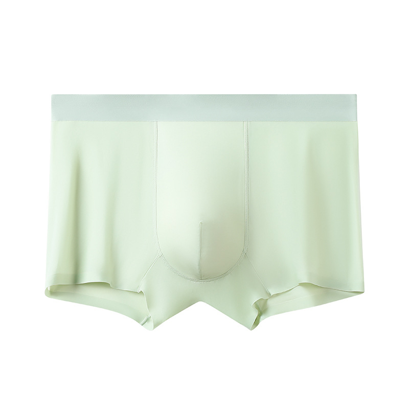 Muške bešavne boxerice od ice silk, srednji pojas, brzo sušeće, prozračne, oblikuju tijelo