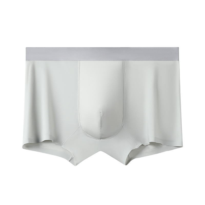 Muške bešavne boxerice od ice silk, srednji pojas, brzo sušeće, prozračne, oblikuju tijelo
