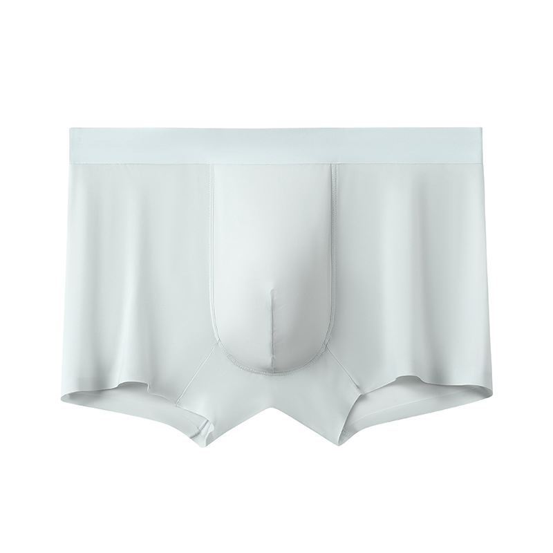 Muške bešavne boxerice od ice silk, srednji pojas, brzo sušeće, prozračne, oblikuju tijelo
