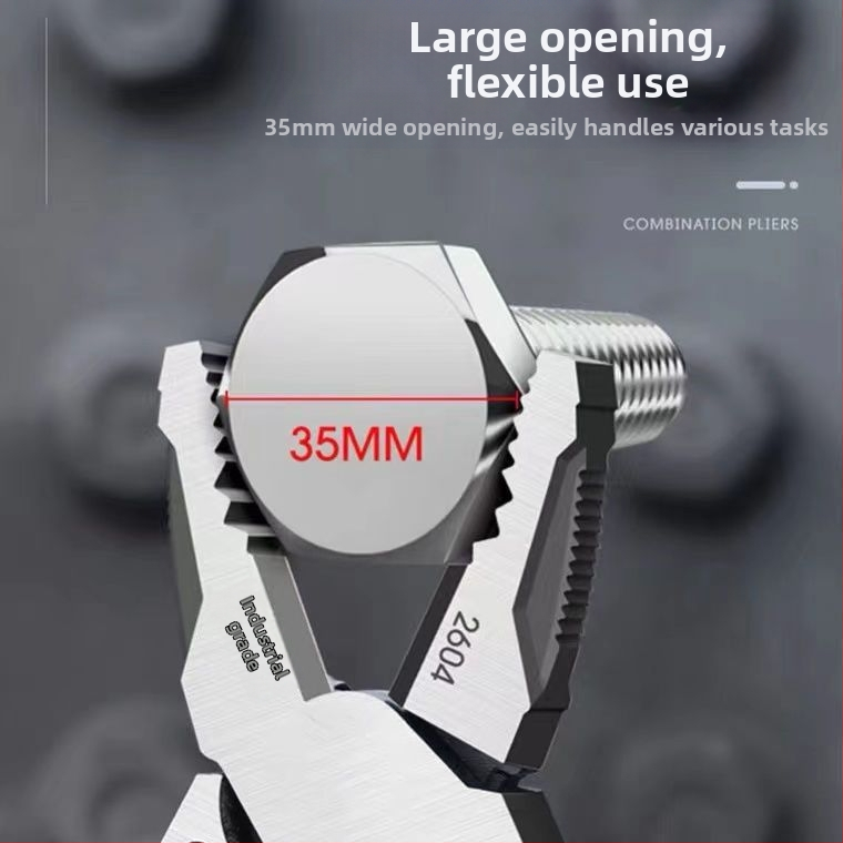 Nemecký štýl viacúčelové kliešte na drôt s diagonálnym hrotom, priemyselnej kvality, šetria silu elektrikárom (priemer rezu 4.6 mm)