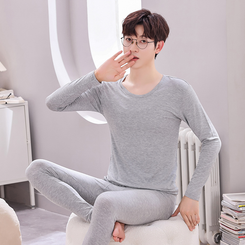 Vyrų modalinis termo komplektas - plonas, elastingas, minkštas, 180 g/m², vidutinė šiluma