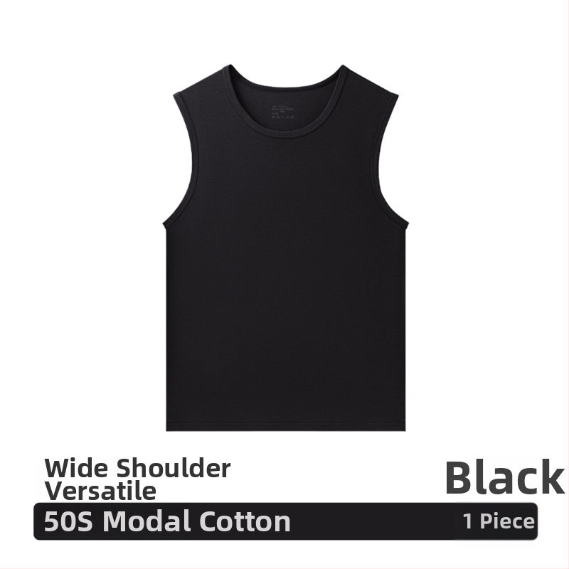 Modal vyriška be rankovių liemenė, laisvo kirpimo, be siuvimo, apvalus kaklo iškirptė, plonas audinys 101–120 g/m², 30–50% modal, visoms sezonoms