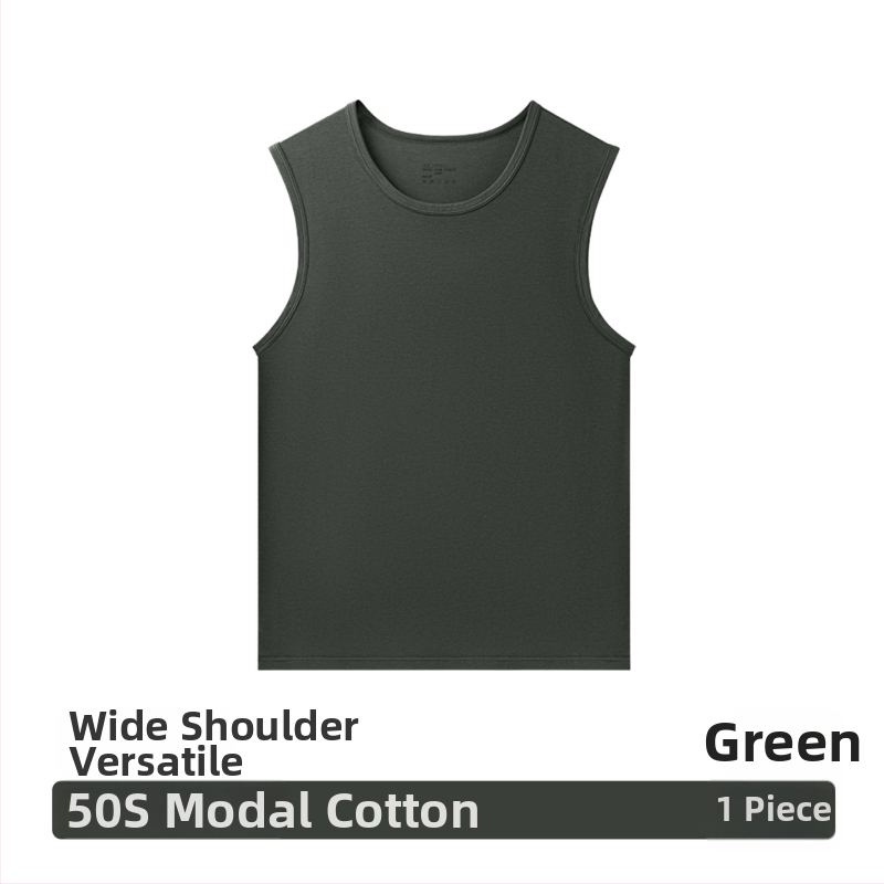 Modal vyriška be rankovių liemenė, laisvo kirpimo, be siuvimo, apvalus kaklo iškirptė, plonas audinys 101–120 g/m², 30–50% modal, visoms sezonoms