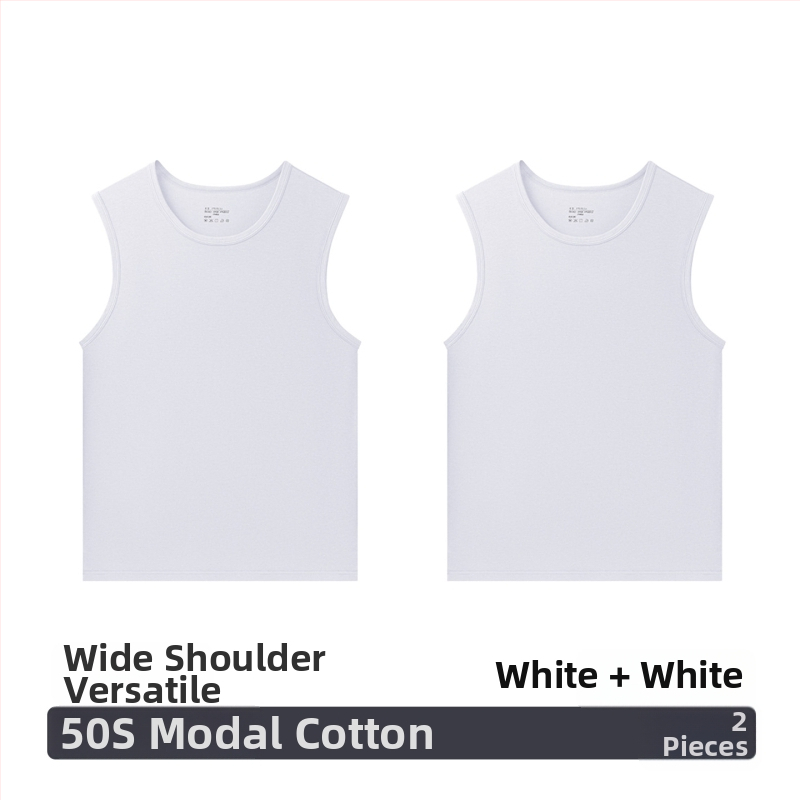 Modal vyriška be rankovių liemenė, laisvo kirpimo, be siuvimo, apvalus kaklo iškirptė, plonas audinys 101–120 g/m², 30–50% modal, visoms sezonoms