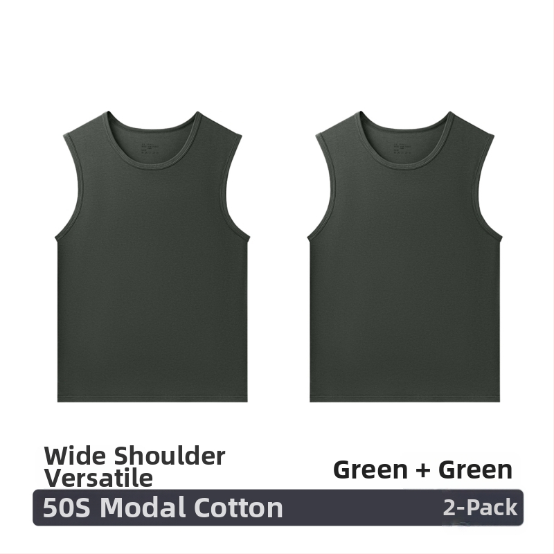 Modal vyriška be rankovių liemenė, laisvo kirpimo, be siuvimo, apvalus kaklo iškirptė, plonas audinys 101–120 g/m², 30–50% modal, visoms sezonoms