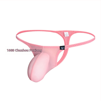 Muži thong z priedušnej sieťoviny, 50–70% Spandex, nízky pás, dýchajúci materiál