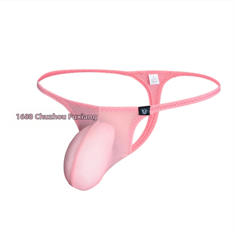 Muži thong z priedušnej sieťoviny, 50–70% Spandex, nízky pás, dýchajúci materiál