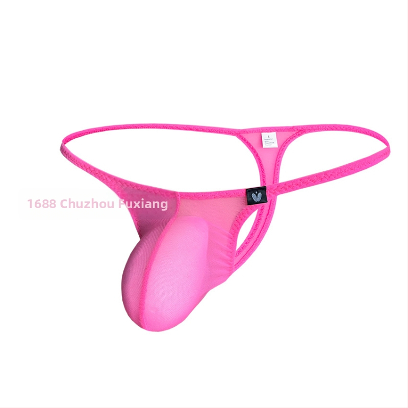 Muži thong z priedušnej sieťoviny, 50–70% Spandex, nízky pás, dýchajúci materiál