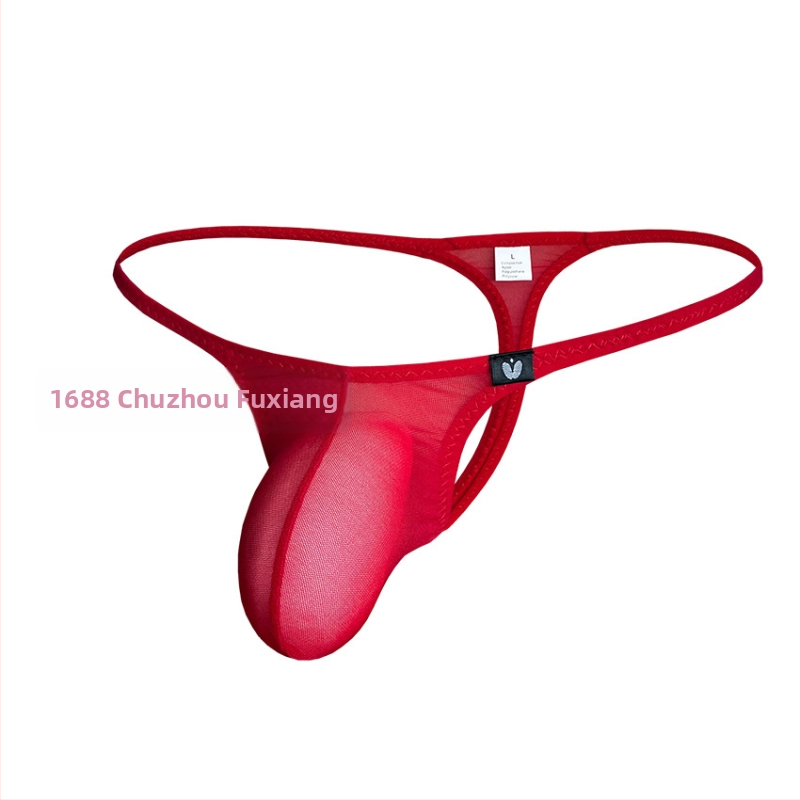 Muži thong z priedušnej sieťoviny, 50–70% Spandex, nízky pás, dýchajúci materiál