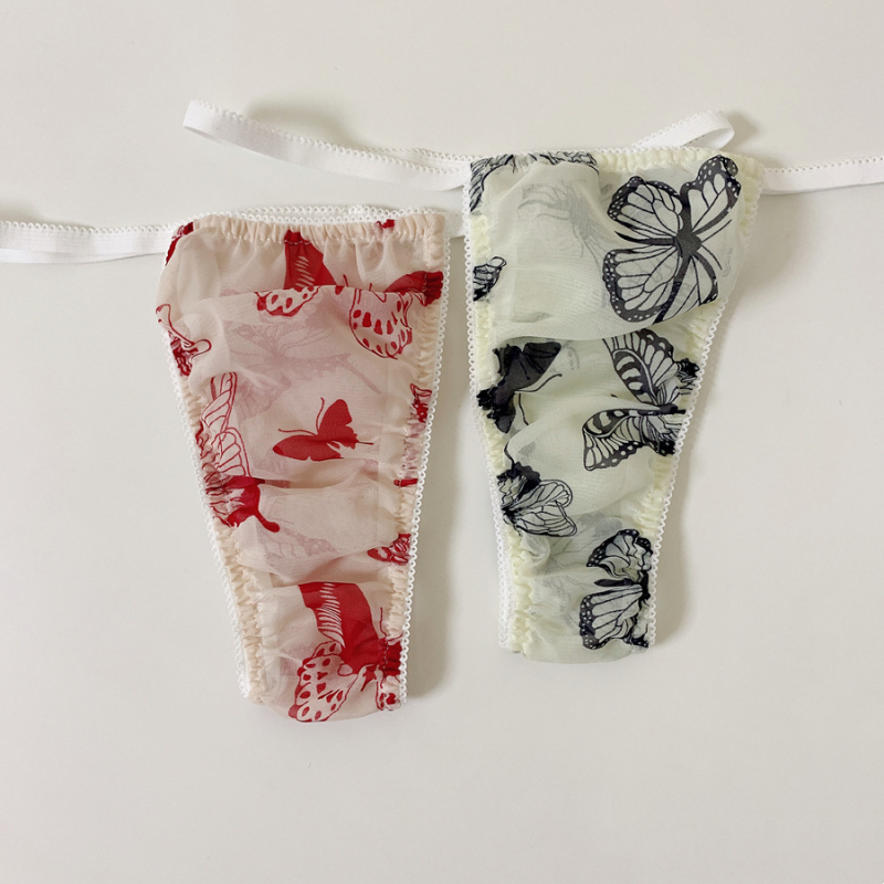 Férfi tangabugyi elülső zsebbel, antik stílusú romantikus dizájn, légáteresztő és testformáló anyag, alacsony derekú, virágos és állatos mintás, minden évszakban viselhető