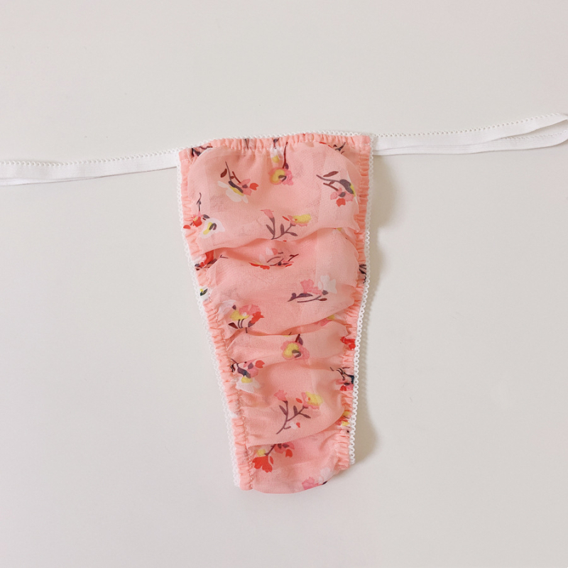 Férfi tangabugyi elülső zsebbel, antik stílusú romantikus dizájn, légáteresztő és testformáló anyag, alacsony derekú, virágos és állatos mintás, minden évszakban viselhető