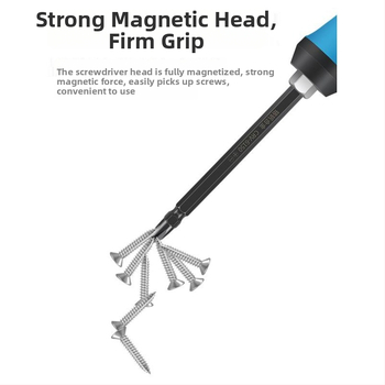 Deer Fairy Dviejų galvų atsuktuvų rinkinys: kryžminė (Phillips) ir plokščia galvutė, daugiafunkcis namų demontavimui ir remontui – anglies plienas