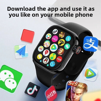 Έξυπνο ρολόι για ενήλικες και μαθητές με εφαρμογές προς λήψη, αναζήτηση ερωτήσεων, παιχνίδια με κάρτες και διπλό σύστημα Morse κώδικα (λουρί σιλικόνης, καντράν σε μορφή βαρελιού, Bluetooth)