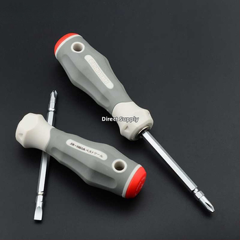 Veržtuvų rinkinys – kryžminė ir plokščia galvutė, dviejų galų, iš anglies plieno, buities įrankių rinkinys