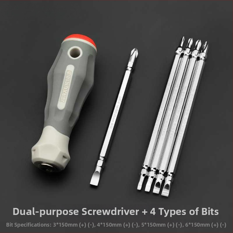 Veržtuvų rinkinys – kryžminė ir plokščia galvutė, dviejų galų, iš anglies plieno, buities įrankių rinkinys