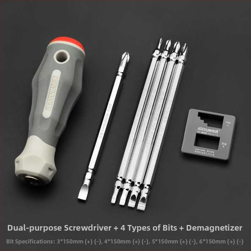 Veržtuvų rinkinys – kryžminė ir plokščia galvutė, dviejų galų, iš anglies plieno, buities įrankių rinkinys