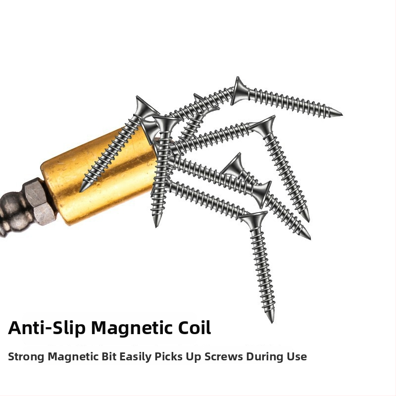 Bit skrutkovača s krížovou hlavou, zliatina S2, magnetický prstenec, predĺžený, pre elektrické skrutkovače
