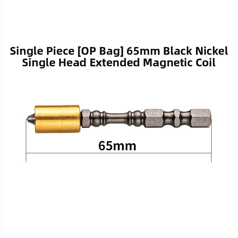 Kryžminio galvos veržliarakčio bitas, S2 lydinys, magnetinis žiedas, pailgintas, skirtas elektriniams atsuktuvams