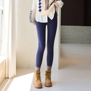 Fliisiga termilised retuusid, kõrge vöökoht, kitsas lõige, 95% puuvill ja spandex, keskmine paksus, talv 2025