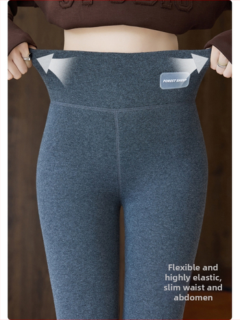 Fliisiga termilised retuusid, kõrge vöökoht, kitsas lõige, 95% puuvill ja spandex, keskmine paksus, talv 2025