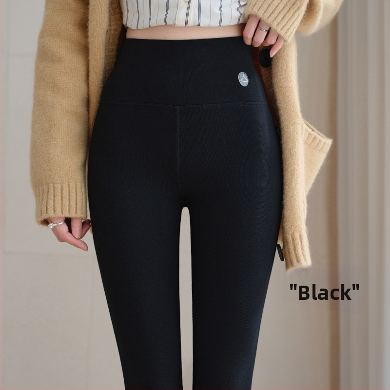 Fliisiga termilised retuusid, kõrge vöökoht, kitsas lõige, 95% puuvill ja spandex, keskmine paksus, talv 2025