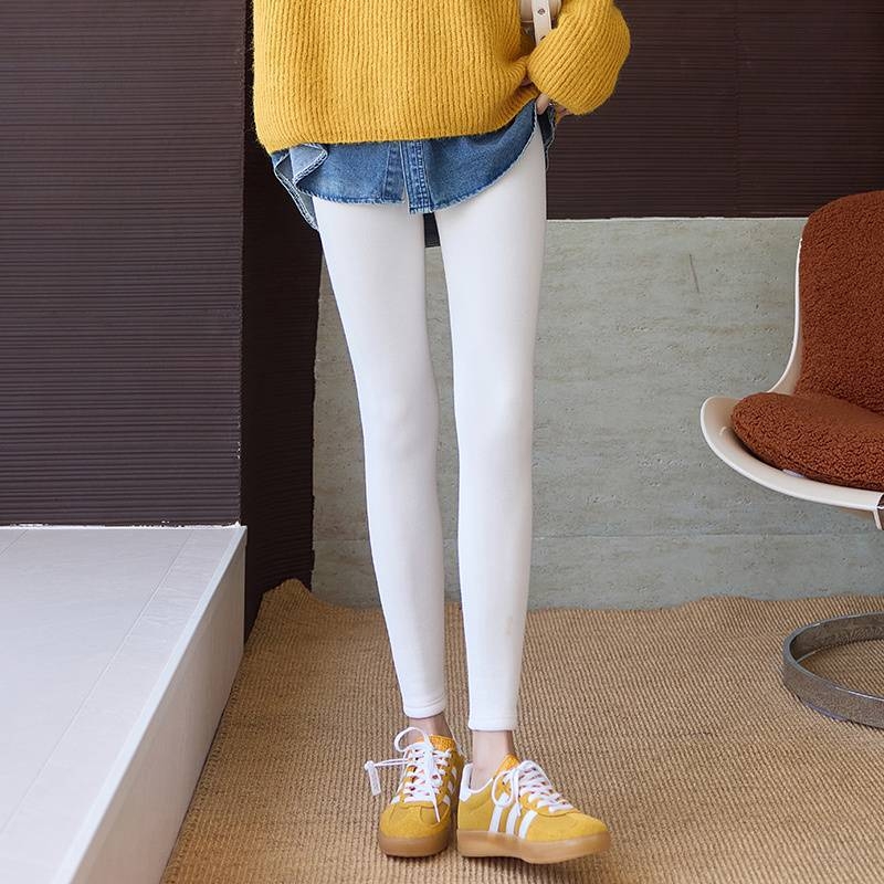 Fliisiga termilised retuusid, kõrge vöökoht, kitsas lõige, 95% puuvill ja spandex, keskmine paksus, talv 2025