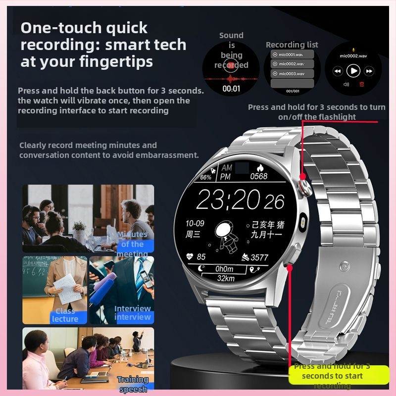 Inteligentné hodinky so sledovaním srdcového tepu, krokomerom a fotografovaním; TFT displej, silikónový remienok, výdrž batérie do 7 dní, nie sú vodotesné