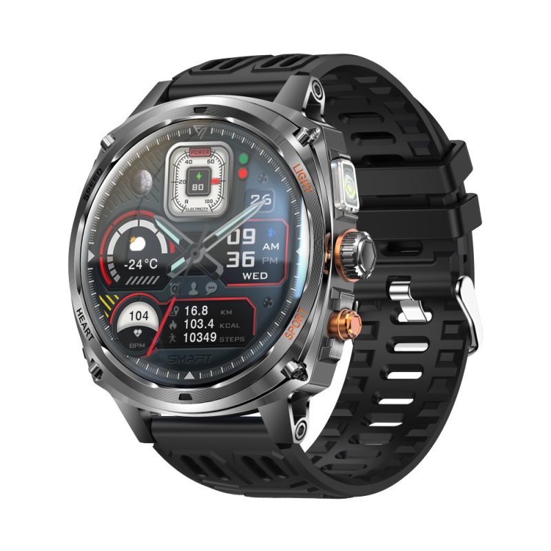V95 pametni sat s AMOLED zaslonom, praćenje zdravlja (srčani ritam, krvni tlak, zasićenost kisikom, praćenje sna), Bluetooth pozivi, trajanje baterije 15–21 dan, vodootporan