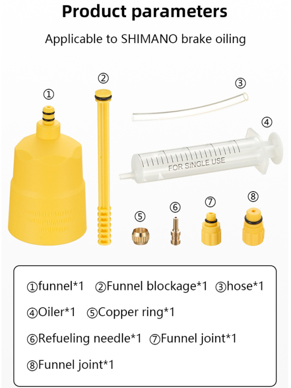 Unealtă de umplere a uleiului pentru frânele cu disc ale bicicletelor de drum - plastic, VXM