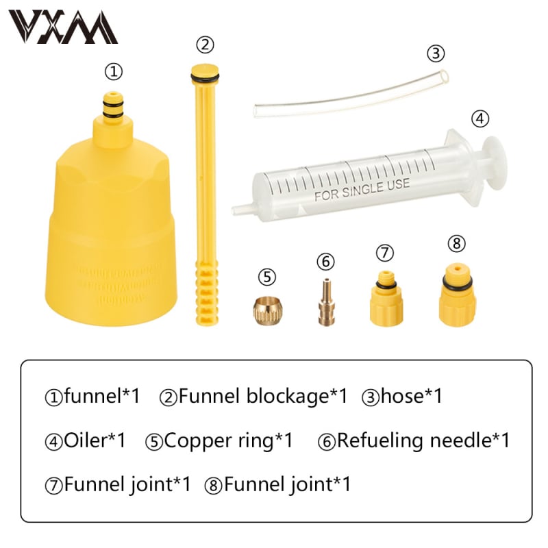 Unealtă de umplere a uleiului pentru frânele cu disc ale bicicletelor de drum - plastic, VXM