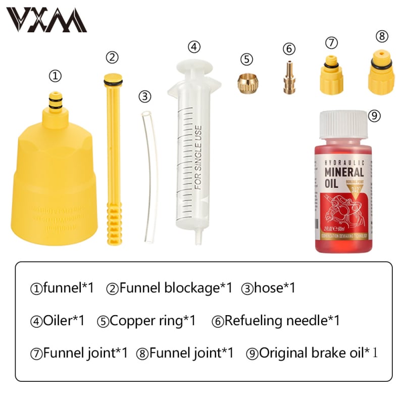 Unealtă de umplere a uleiului pentru frânele cu disc ale bicicletelor de drum - plastic, VXM