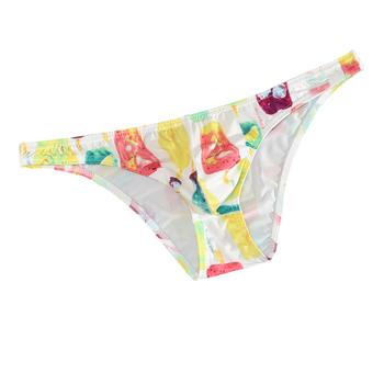 Slipuri bărbați cu buzunar în formă de U, talie joasă, poliester respirabil, ultra-subțiri pentru vară