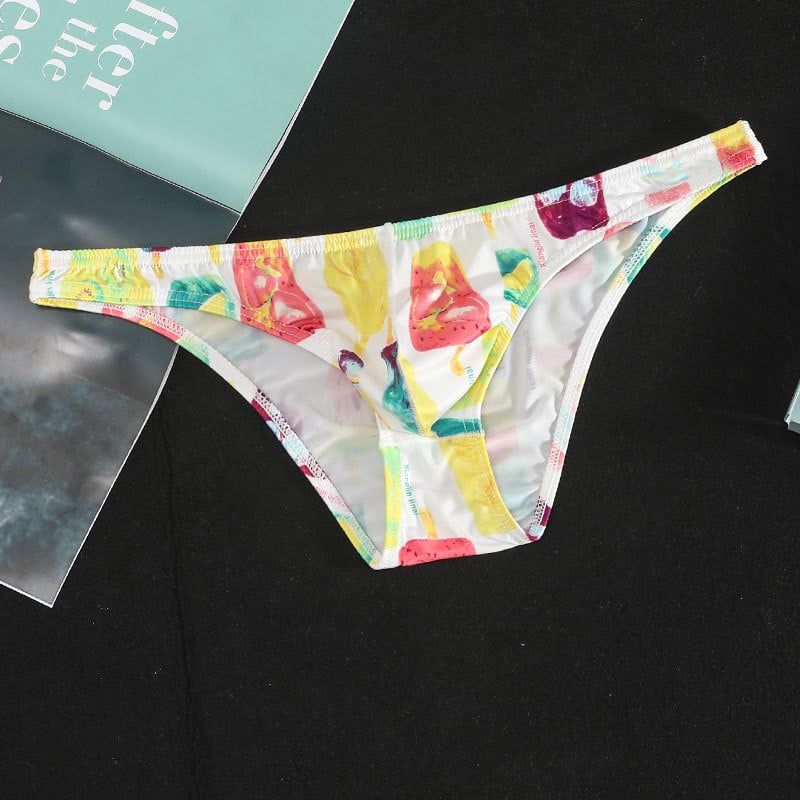 Slipuri bărbați cu buzunar în formă de U, talie joasă, poliester respirabil, ultra-subțiri pentru vară