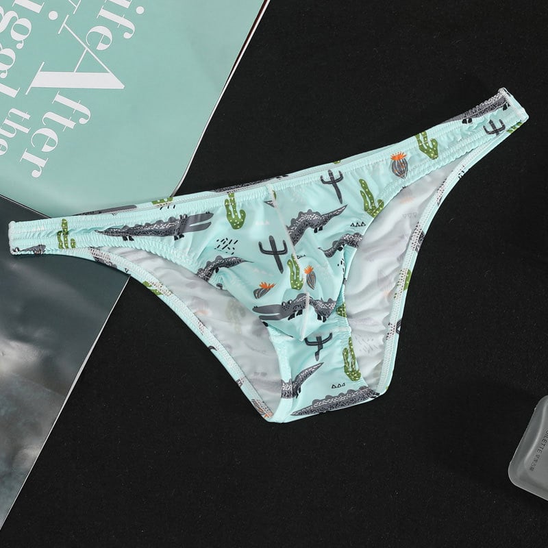 Slipuri bărbați cu buzunar în formă de U, talie joasă, poliester respirabil, ultra-subțiri pentru vară