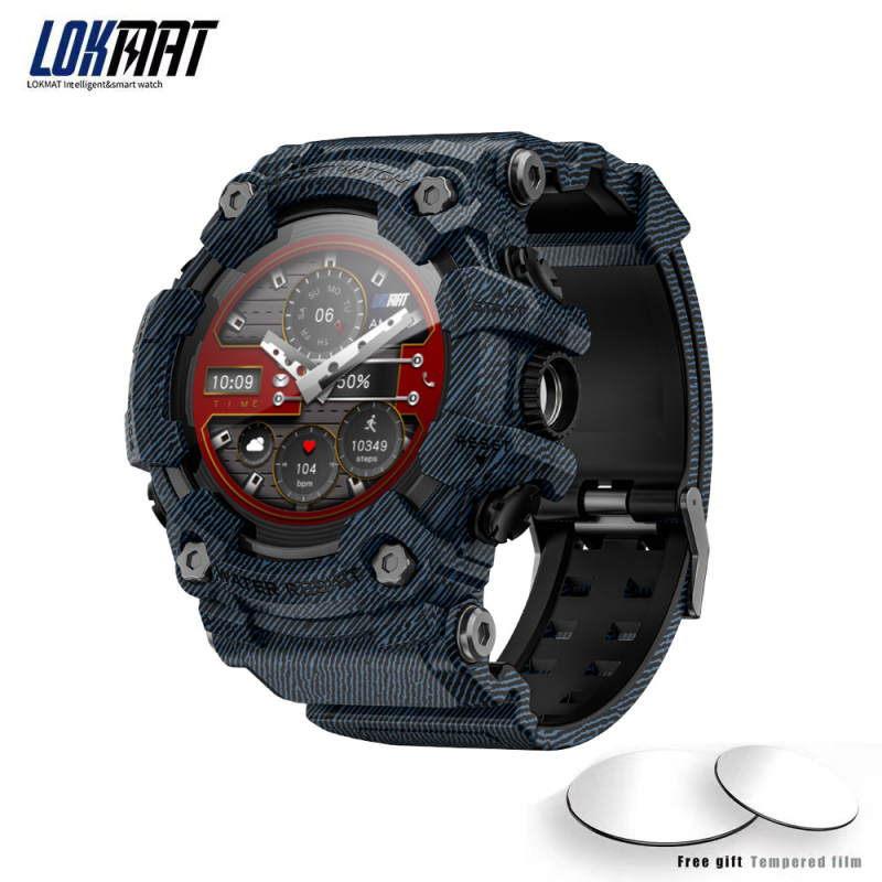 Lokmat Attack GT ceas inteligent outdoor cu apel Bluetooth, busolă, lanternă și muzică – monitorizare ritm cardiac și oxigen în sânge