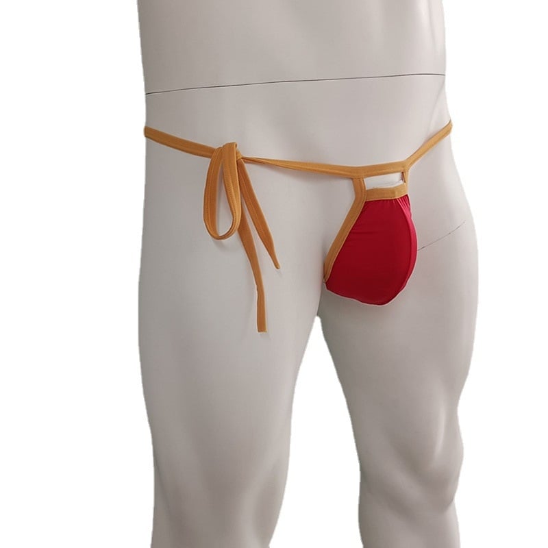 Meeste nailonist aluspesu, U-kujuline disain, keskmine vöökoht, ühetooniline muster