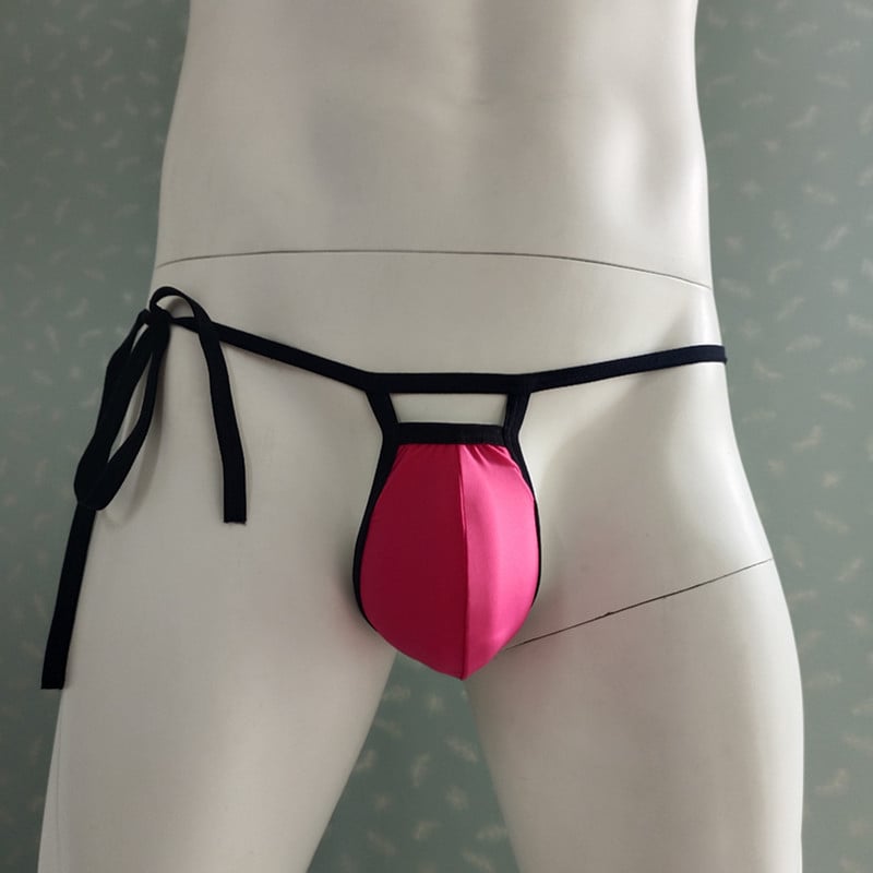 Meeste nailonist aluspesu, U-kujuline disain, keskmine vöökoht, ühetooniline muster