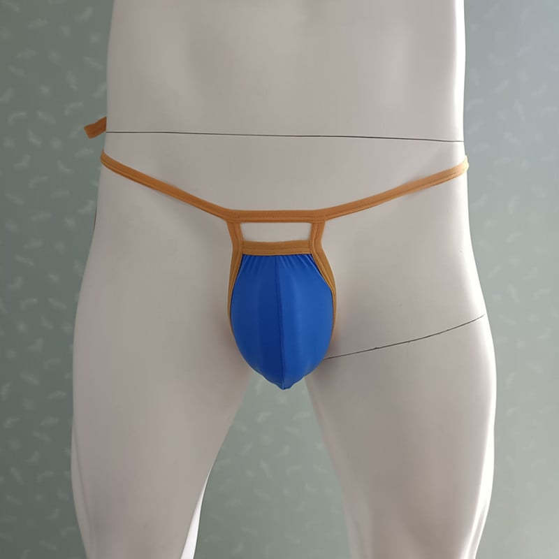 Meeste nailonist aluspesu, U-kujuline disain, keskmine vöökoht, ühetooniline muster