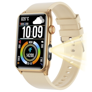 Ceas inteligent cu monitorizarea ritmului cardiac, măsurarea oxigenului din sânge, monitorizarea somnului, urmărire exerciții, apeluri Bluetooth (Monitorizarea ritmului cardiac; Măsurarea oxigenului din sânge; Monitorizarea somnului; Urmărire exerciții; au