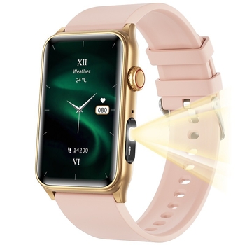 Ceas inteligent cu monitorizarea ritmului cardiac, măsurarea oxigenului din sânge, monitorizarea somnului, urmărire exerciții, apeluri Bluetooth (Monitorizarea ritmului cardiac; Măsurarea oxigenului din sânge; Monitorizarea somnului; Urmărire exerciții; au