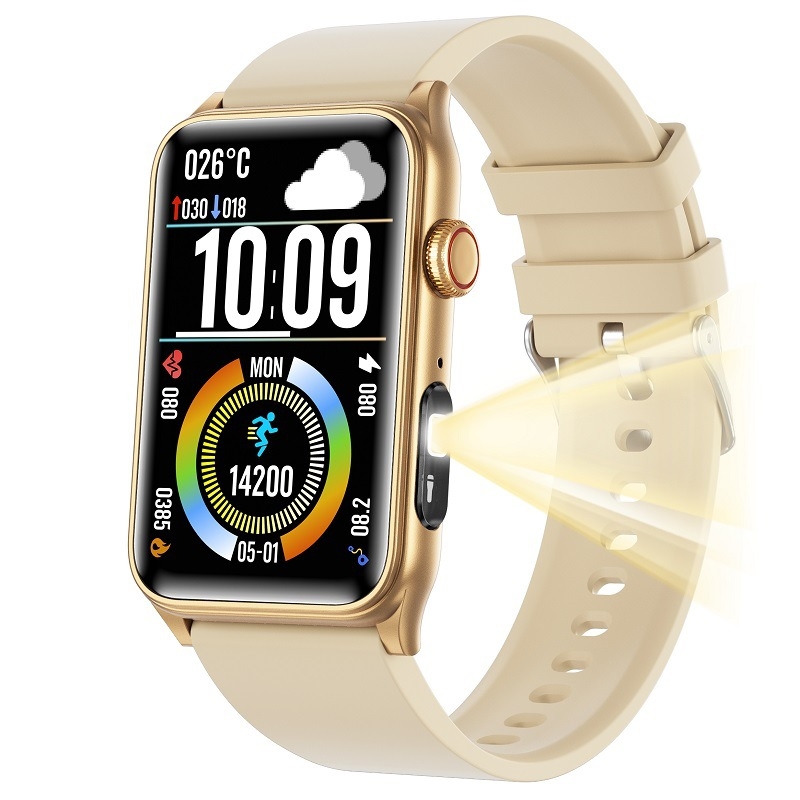 Ceas inteligent cu monitorizarea ritmului cardiac, măsurarea oxigenului din sânge, monitorizarea somnului, urmărire exerciții, apeluri Bluetooth (Monitorizarea ritmului cardiac; Măsurarea oxigenului din sânge; Monitorizarea somnului; Urmărire exerciții; au