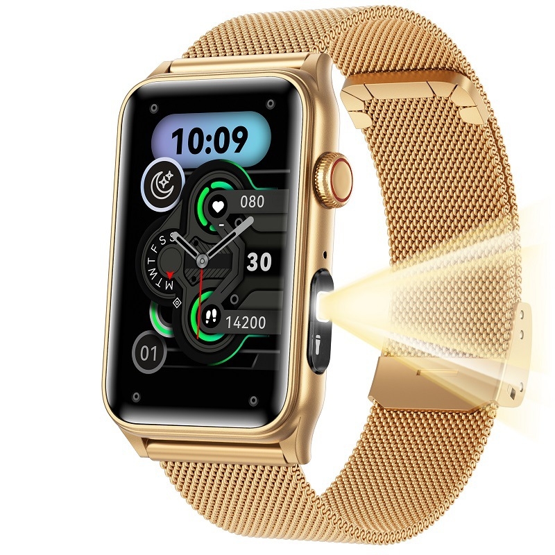 Ceas inteligent cu monitorizarea ritmului cardiac, măsurarea oxigenului din sânge, monitorizarea somnului, urmărire exerciții, apeluri Bluetooth (Monitorizarea ritmului cardiac; Măsurarea oxigenului din sânge; Monitorizarea somnului; Urmărire exerciții; au