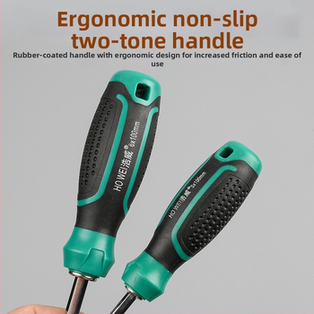 Haowei magnetinis ir izoliuotas atsuktuvų rinkinys su kryžmine ir plokščiąja galvute, Cr-V plienas, rankena PP